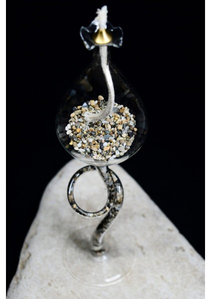 Üfleme Cam El Yapımı Renkli Lale Figürlü Kandil modelleri