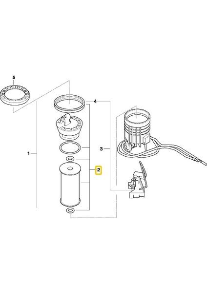 Mini R55 R56 R57 R58 ve R59 Kasa Bosch Yakıt Filtresi 11252754870 fiyatları