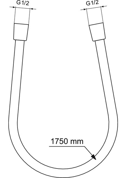 Ideal Standart Ideal Flex 175 cm Mat Siyah - BE175XG