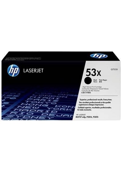 Hp 53X-Q7553X Orjinal Siyah Toner Hp Laserjet P2014/P2015