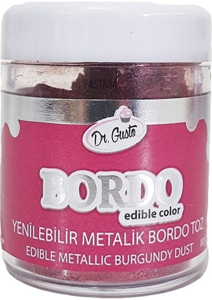 Yenilebilir Yaldız Bordo 10 gr