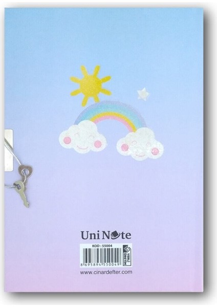 Çınar Uni Note Kilitli Günlük & Hatıra Defteri Unicorn Blue fiyatları