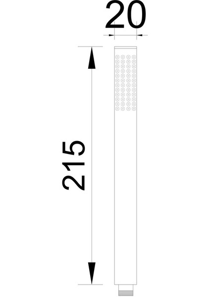 El Duş Başlığı Pirinç Metal Oval Siyah KE101-B fırsatları