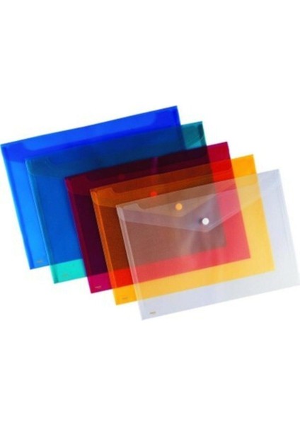 Şeffaf Çıtçıt Dosya 4'lü Set