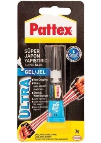 Ultra Jel Süper Japon Yapıştırıcı 3 gr Blister
