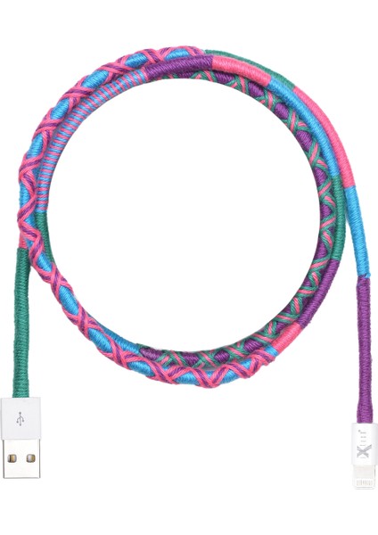 Magnolia El Örgüsü USB To Lightning Data ve Hızlı Şarj Kablosu Ix-05- Ap-Mgl