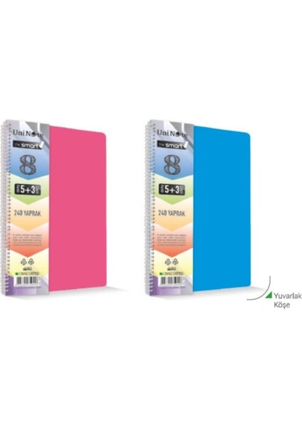 I'm Smart 62051 A4 125 Yaprak 4+1 Ayraçlı Defter