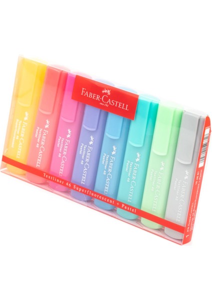 8'li Pastel Blisterli Set Fosforlu Kalem