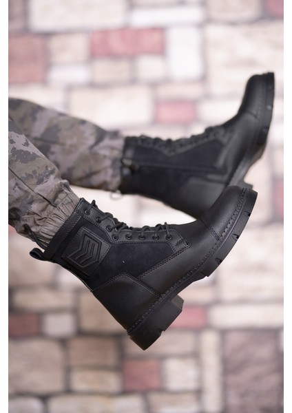 Siyah Siyah Erkek Bot 0012638 fırsatları