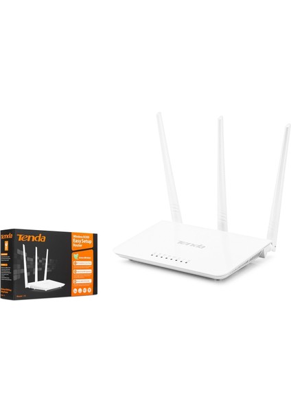 F3 3x5 Dbi 300MBPS  4 Port Wps Router