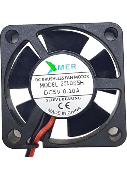 Kaizen Market Xmer 25X25X10MM 5V 2kablolu Fan