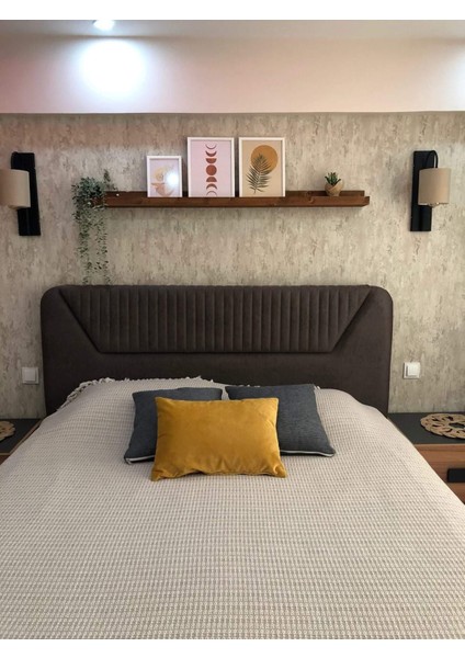 150 cm Ceviz Renk Çerçeve Rafı