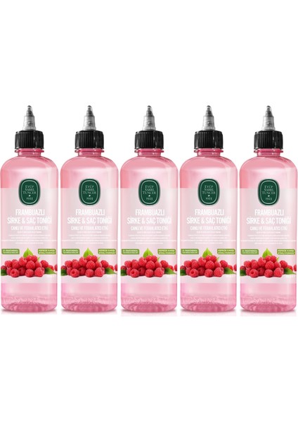 Saç Toniği 500ml Frambuazlı Sirkeli (5 Li Set)