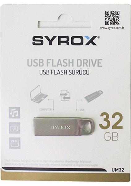 Metal Flash Bellek USB 32 GB