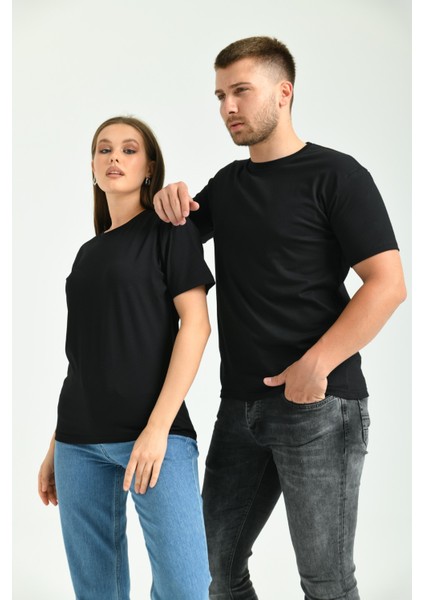 Erkek Likralı Siyah Bisiklet Yaka Kısakollu Tişört fiyatları