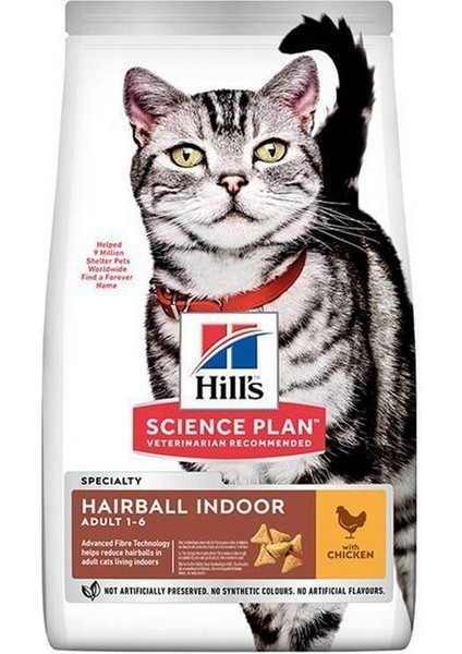 Hairball Indoor Tavuklu Tüy Yumağı Önleyici Kedi Maması 1.5 kg