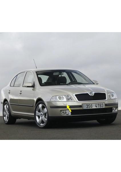 Skoda Octavia 2 A5 2005-2008 Ön Tampon Sağ Far Yıkama Jeti Pompası Kapağı 1Z0955110