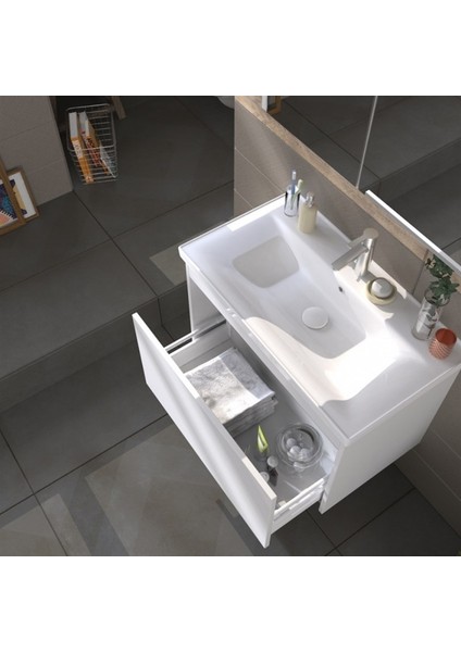 Konak 80 cm Beyaz Banyo Dolabı fiyatları