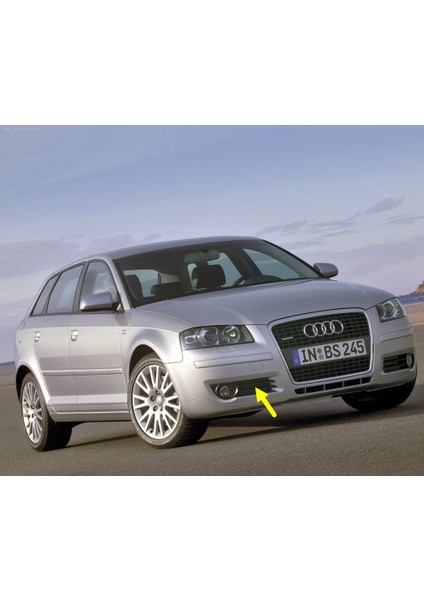 Audi A3 Sportback 2004-2008 4 Kapı Ön Tampon Sağ Sis Farı Izgarası Çerçevesi 8P4807682B