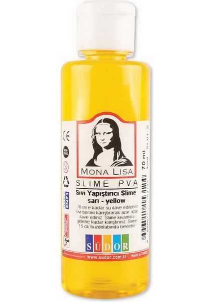 Yapıstırıcı Sudor Sıvı Slıme 70ML.SARI (SL01-2)