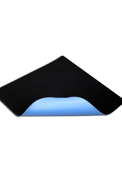 Siyah Mavi Taban Suya Dayanıklı Ofis + Gaming Kayma Yapmayan , Titreme Yapmayan Mouse Pad