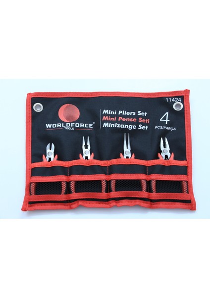4 Parça 125 mm Elektronikçi Pense Seti S2 Çelik Profesyonel Alet