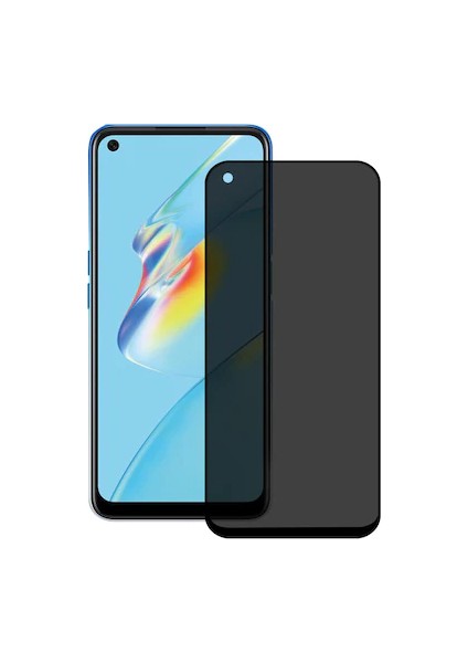 Realme 8 ile Uyumlu Hayalet Privacy Gizlilik Filtreli Tam Kaplayan Cam Ekran Koruyucu