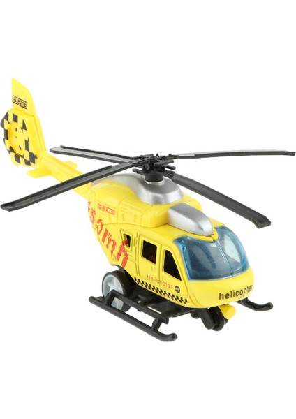 1:43 Ölçekli Diecast Helikopter Model Oyuncak Çocuklar Çocuklar Için Oyuncak Geri Çekin (Yurt Dışından)