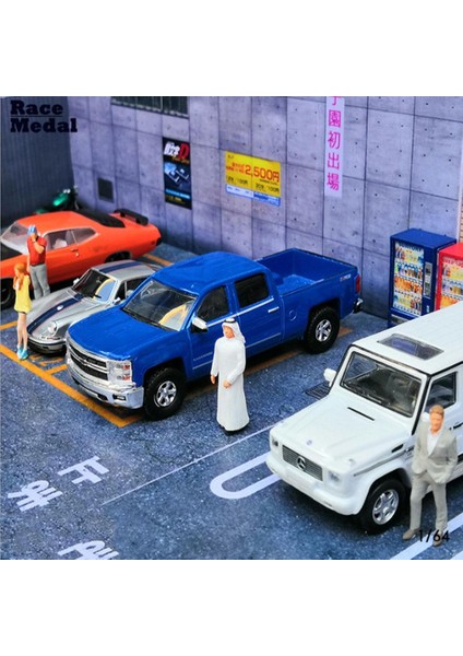 1:64 Yarış Madalya Mini Figür Insanlar Grup Araba Senaryo Modeli Ayarla Oyuncaklar Turuncu (Yurt Dışından) fırsatları