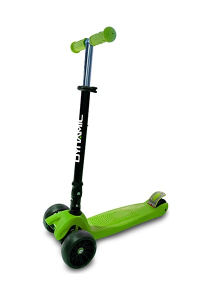 Grande Tekerlekleri Işıklı Katlanabilir Geniş Scooter - Yeşil, Interspor Garantili 5+ Yaş