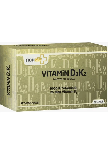 Vitamin D3K2 Softjel Kapsül