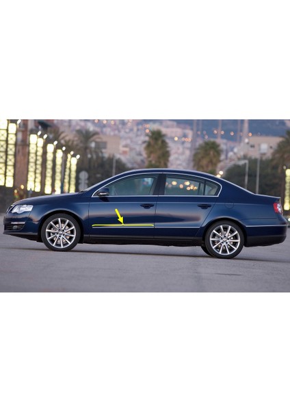 Vw Volkswagen Passat B6 2006-2011 Sol Ön Kapı Çıtası Krom Nikelaj 3C0853515C fiyatları