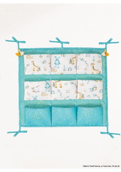 Baby Bebek 9 Cepli Beşik Düzenleyici 54*49 Mavi modelleri