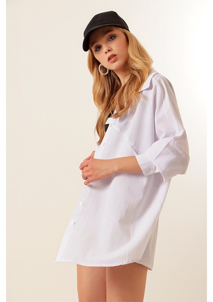 Trikoton Ön Cepli Gömlek fiyatları