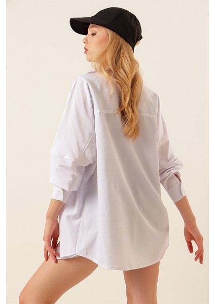 Trikoton Ön Cepli Gömlek