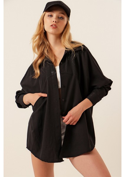 Trikoton Ön Cepli Gömlek