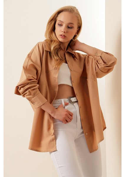 Trikoton Ön Cepli Gömlek fiyatları