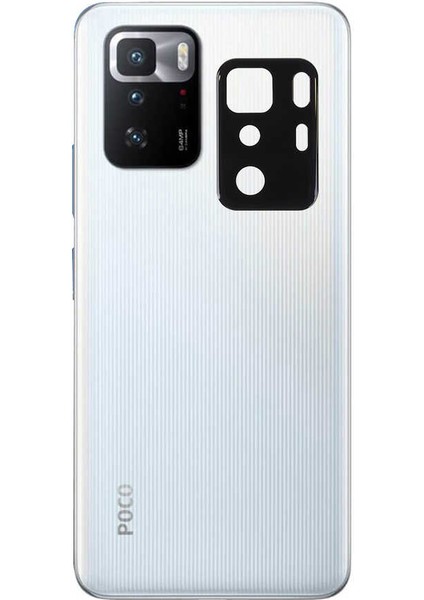 Casestreet Xiaomi Poco X3 Gt Kamera Lens Koruyucu Cam Siyah
