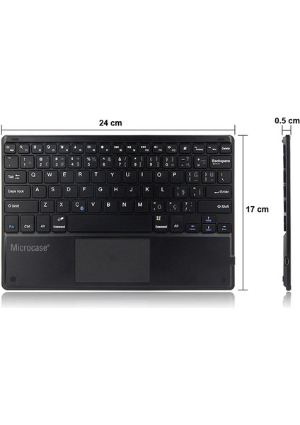 Lenovo Tab M10 10.1 X605F Touchpad Bluetooth Klavye 24 cm + Bluetooth Mouse + Stand AL2766