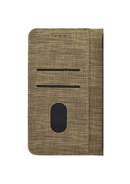 General Mobile Gm 10 Kılıf Kartvizitli Exclusive Spor Cüzdan Kahverengi