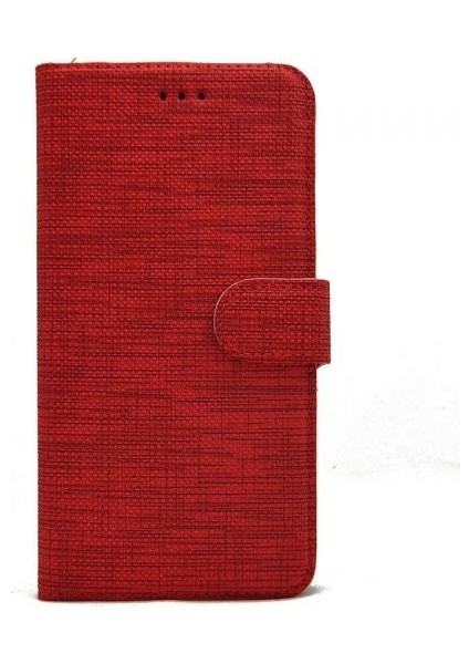 General Mobile Gm 20 Kılıf Kartvizitli Exclusive Spor Cüzdan Kırmızı