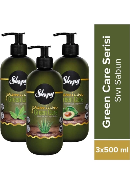 Premium Green Care Serisi Sıvı Sabun 3X500 ml