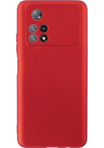 Xiaomi Poco X4 Pro 5g Kılıf Mat Lüx Kamera Korumalı Premier Mat Silikon Kırmızı
