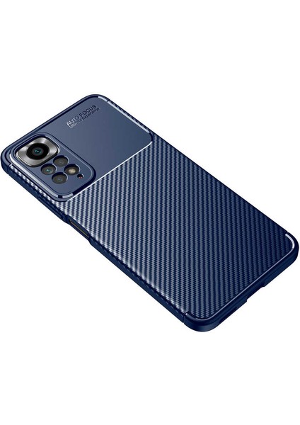 Xiaomi Redmi Note 11S Global Kılıf Negro Karbon Kamera Korumalı Silikon Lüx Lacivert