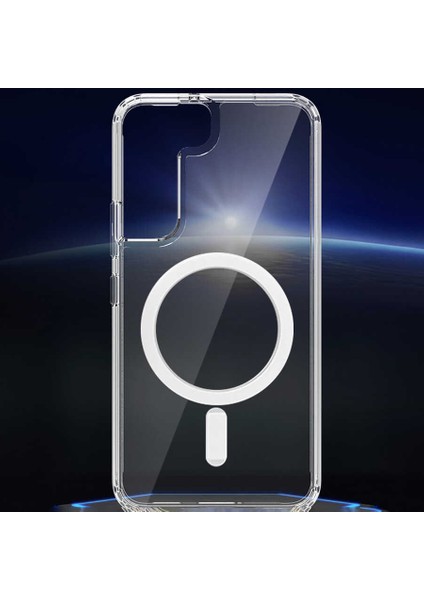 Samsung Galaxy S22 Plus Kılıf Wireless Tacsafe Antishock Ultra Koruma Sert Kapak Renksiz modelleri