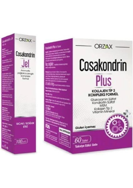 Cosakondrin Plus 60 Tablet & Cosakondrin Jel 100 ml