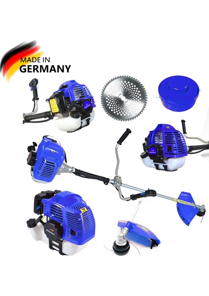 Germany Quality Series 100 HPX 32000RPMX 4X4 Şanzıman Yan Tipi Benzinli Motorlu Ot Çalı Çim Biçme Makinesi Tırpan fiyatları