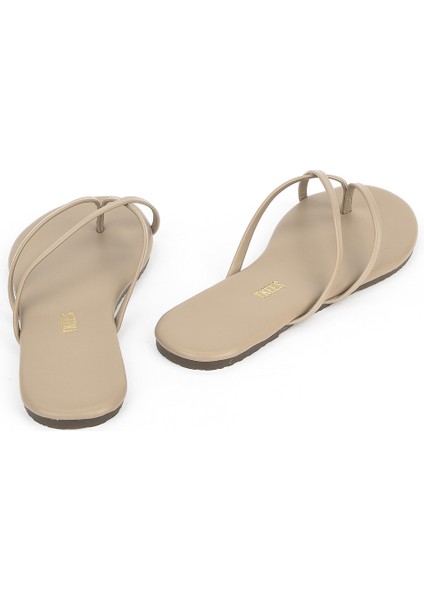 Tkees, Kadın Terlik 12136 TK5005 Vizon