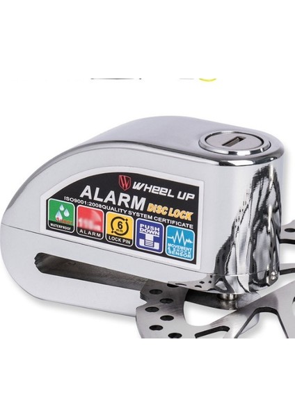 Güçlendirilmiş Alarmlı Çelik Motosiklet Disk Kilidi (Yüksek Ses) modelleri
