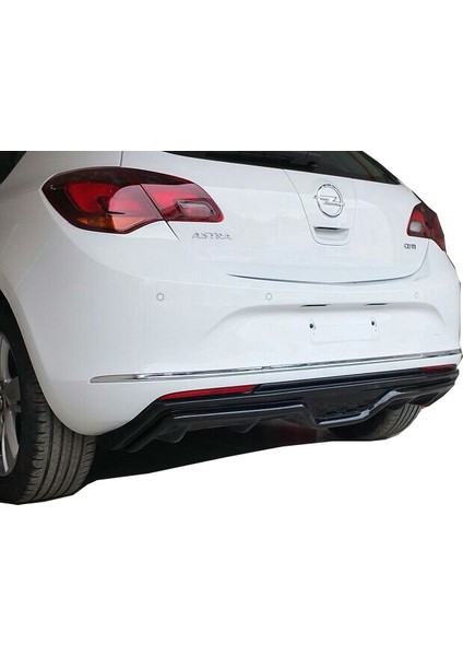 Astra J Hb (2013-2015) Makyajlı Custom Arka Tampon Eki - Difüzör (Plastik)